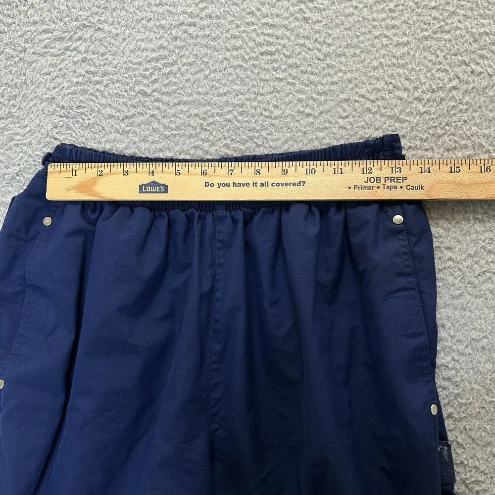 Vintage‎ Adidas Track Pants Mens Medium Blue Tear Away Leg Elastic Waist Y2K